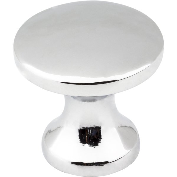 Elements By Hardware Resources 1" Diameter Polished Chrome Slade Cabinet Mushroom Knob 3915-PC